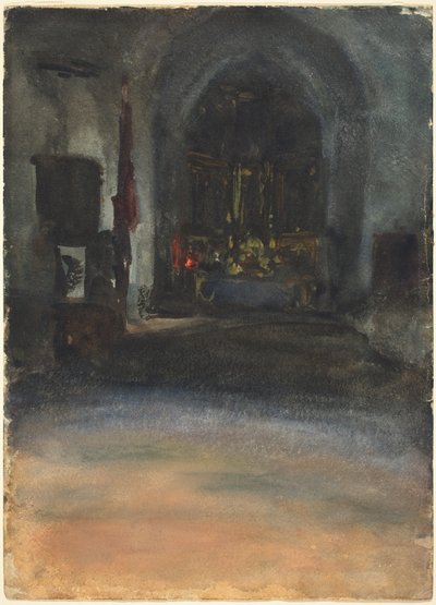 Spanish Church Interior, c.1880 by John Singer Sargent